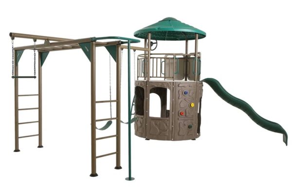 Deluxe  Metal Swing Set with 2 Swing(S) , 1 Slide(S) - Image 2