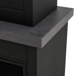Sunjoy 58 in. Wood Burning Fireplace, Steel Outdoor Fireplace with Chimney, Log Holders, Fireplace Tool, and PVC Cover - Image 26