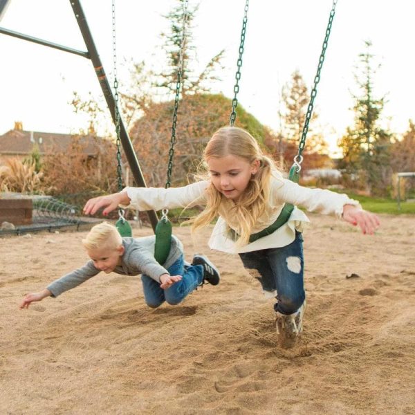 Adventure Lifetime Powder Coated Steel Swing Set with 2 Swing(s) , 1 Slide(s) - Image 3