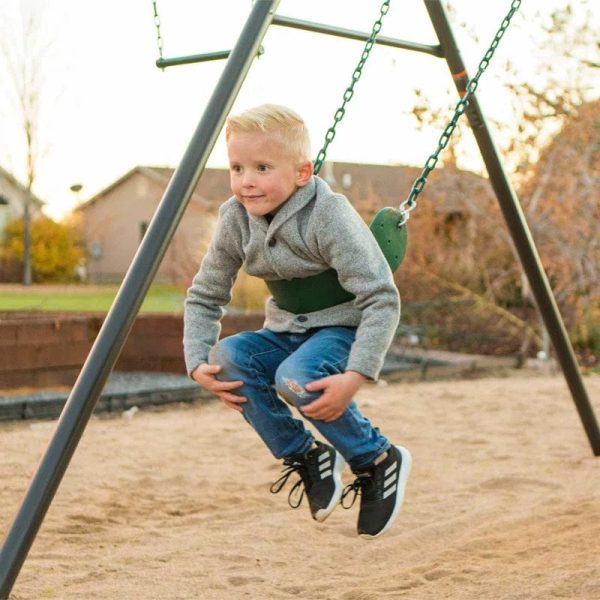Adventure Lifetime Powder Coated Steel Swing Set with 2 Swing(s) , 1 Slide(s) - Image 4