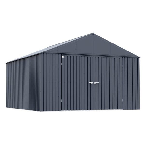Arrow Elite 12 ft. W x 14 ft. D Galvanized Steel Storage Shed - Image 4
