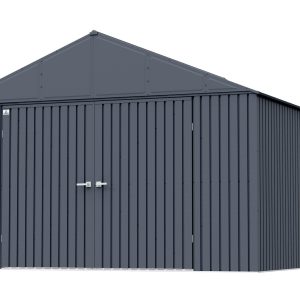 Arrow Elite 12 ft. W x 14 ft. D Galvanized Steel Storage Shed - Image 2