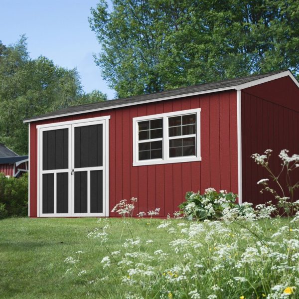 Handy Home Astoria 12 ft. W x 20 ft. D Solid + Manufactured Wood Storage Shed with Floor