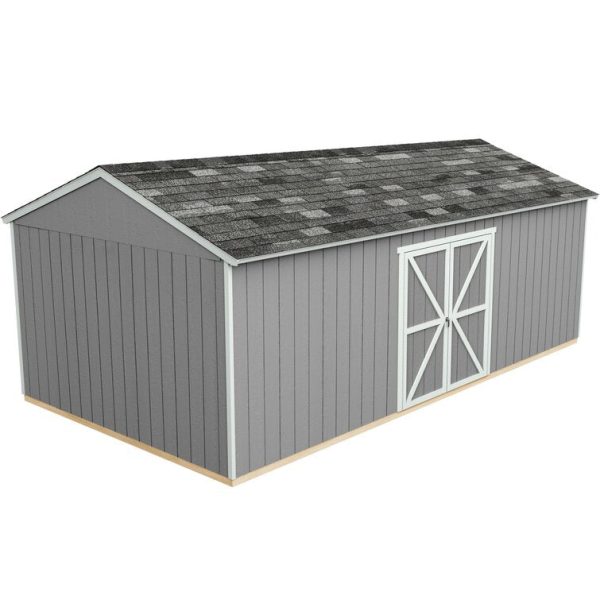 Handy Home Astoria 12 ft. W x 24 ft. D Solid + Manufactured Wood Storage Shed - Image 4