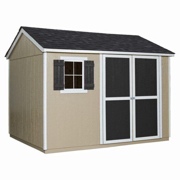 Handy Home Avondale 10 ft. W X 8 ft. D Solid + Manufactured Wood Storage Shed