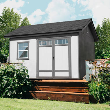 Handy Home Beachwood 10 ft. W x 12 ft. D Manufactured Wood Storage Shed with Floor - Image 2