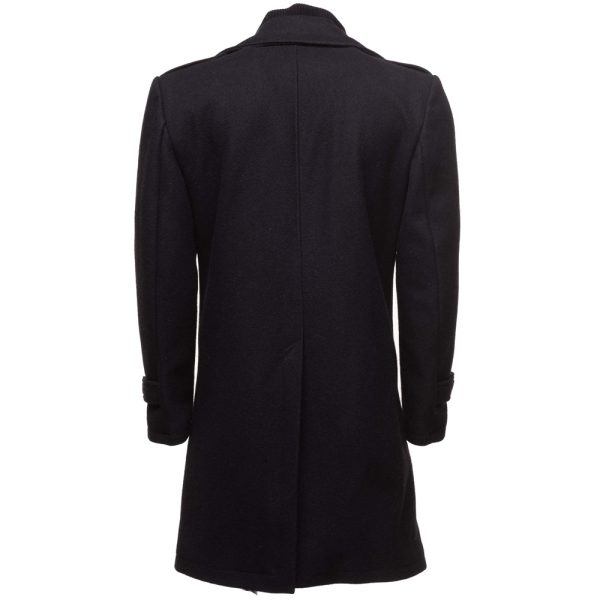 Black Wool 3/4 length trench coat - Image 8