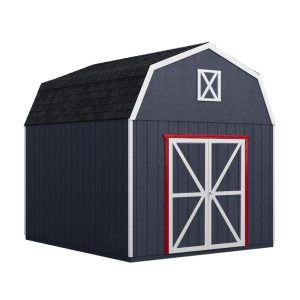 Handy Home Braymore 10 ft. W x 10 ft. D Solid + Manufactured Wood Storage Shed with Floor