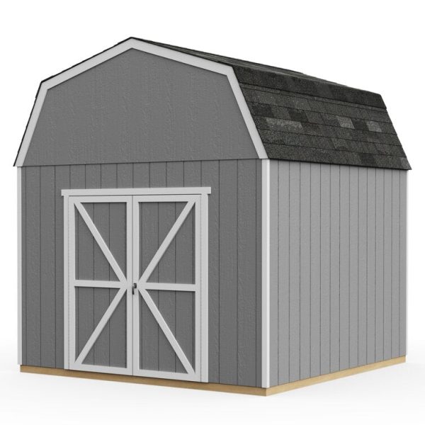 Handy Home Braymore 10 ft. W x 10 ft. D Solid + Manufactured Wood Storage Shed with Floor - Image 4