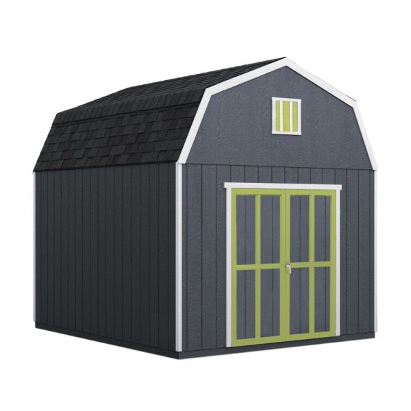 Handy Home Braymore 10 ft. W x 14 ft. D Solid + Manufactured Wood Storage Shed - Image 3