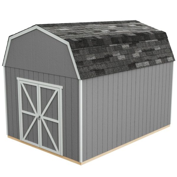 Handy Home Braymore 10 ft. W x 14 ft. D Solid + Manufactured Wood Storage Shed - Image 4