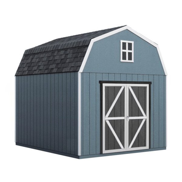 Handy Home Braymore 10 ft. W x 16 ft. D Solid + Manufactured Wood Storage Shed with Floor - Image 2
