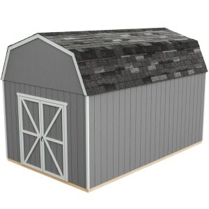 Handy Home Braymore 10 ft. W x 16 ft. D Solid + Manufactured Wood Storage Shed with Floor - Image 3