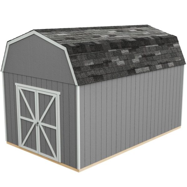 Handy Home Braymore 10 ft. W x 16 ft. D Solid + Manufactured Wood Storage Shed with Floor - Image 3