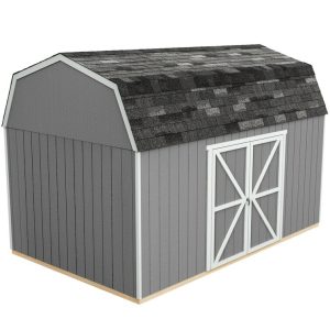 Handy Home Braymore 10 ft. W x 16 ft. D Solid + Manufactured Wood Storage Shed with Floor - Image 4
