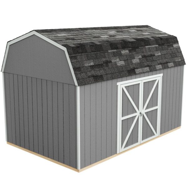 Handy Home Braymore 10 ft. W x 16 ft. D Solid + Manufactured Wood Storage Shed with Floor - Image 4
