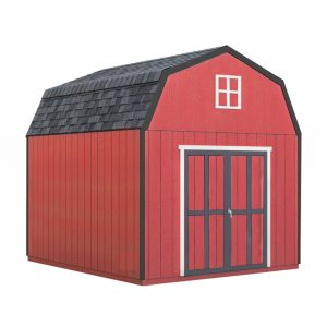 Handy Home Braymore 10 ft. W x 18 ft. D Solid + Manufactured Wood Storage Shed with Floor