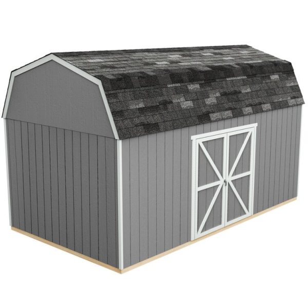 Handy Home Braymore 10 ft. W x 18 ft. D Solid + Manufactured Wood Storage Shed with Floor - Image 3