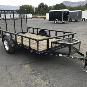 5.5 X 10 Carry-On Utility Pipe Top w/ Mesh Tongue Box Trailer - Image 5