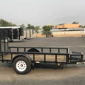 5.5 X 10 Carry-On Utility Pipe Top w/ Mesh Tongue Box Trailer - Image 4