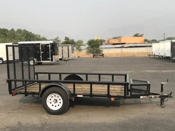 5.5 X 10 Carry-On Utility Pipe Top w/ Mesh Tongue Box Trailer - Image 4
