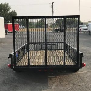 5.5 X 10 Carry-On Utility Pipe Top w/ Mesh Tongue Box Trailer - Image 3