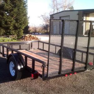 5.5 X 10 Carry-On Utility Pipe Top w/ Mesh Tongue Box Trailer - Image 2