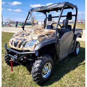 650cc 4×4 UTV Golf Cart Utility Vehicle EFI Upgraded Rims – Comrade 650 Tree Camo