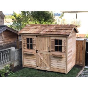 Cedarshed Cabana 10 ft. W x 8 ft. D Solid Wood Traditional Storage Shed
