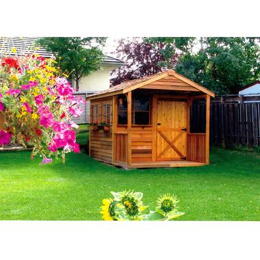 Cedarshed Bunkhouse 9 ft. W x 10 ft. D Solid and Manufacture Wood Traditional Storage Shed - Image 9