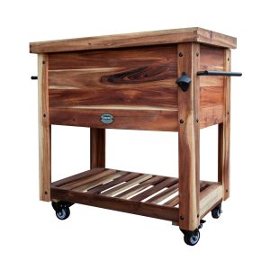 100 Quart Patio Cooler - Acacia - Image 4
