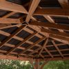 14×10 Cordova Gazebo-Dark Brown - Image 6
