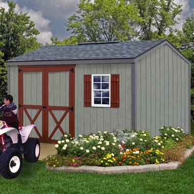 Handy Home Beachwood 10 ft. W x 12 ft. D Manufactured Wood Storage Shed with Floor - Image 5