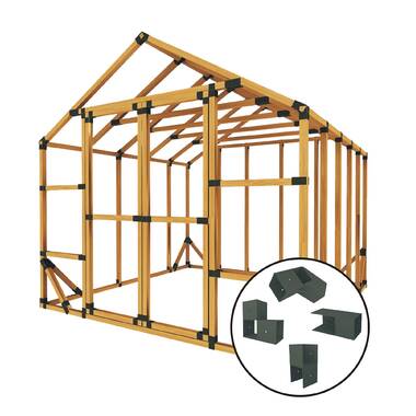 E-Z Frames 8′ W x 10′ D DIY Storage Shed Kit - Image 6