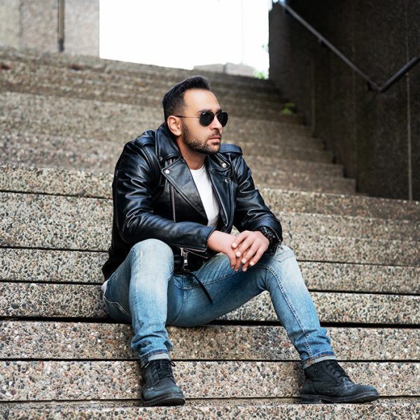 “Perfect” Biker Style Classic Black Premium Heavy Leather Jacket - Image 3