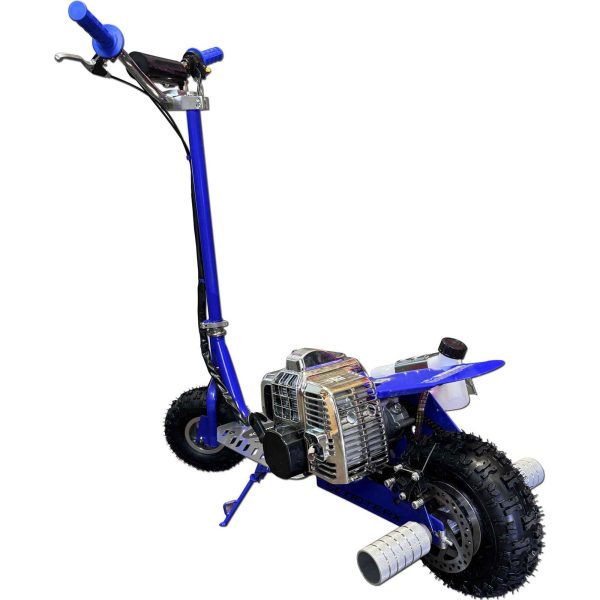 MotoTec ScooterX SX-03 Dirt Dog 49cc - Blue - Image 2