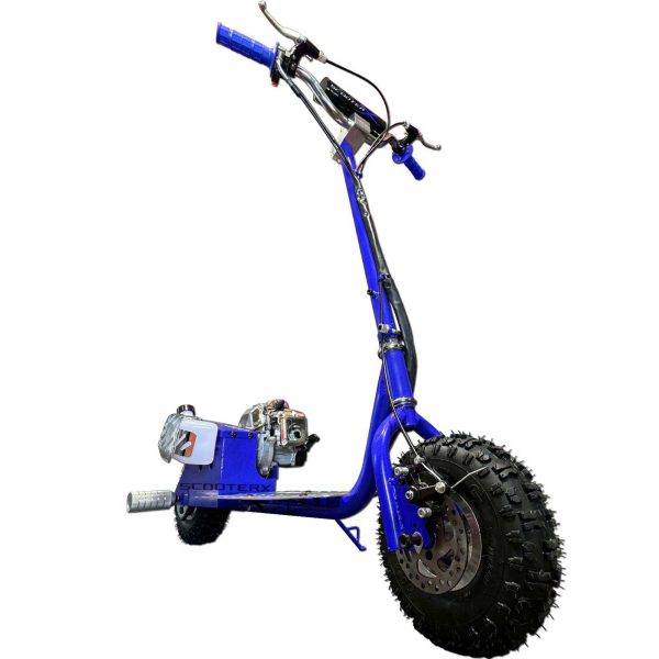 MotoTec ScooterX SX-03 Dirt Dog 49cc - Blue - Image 5