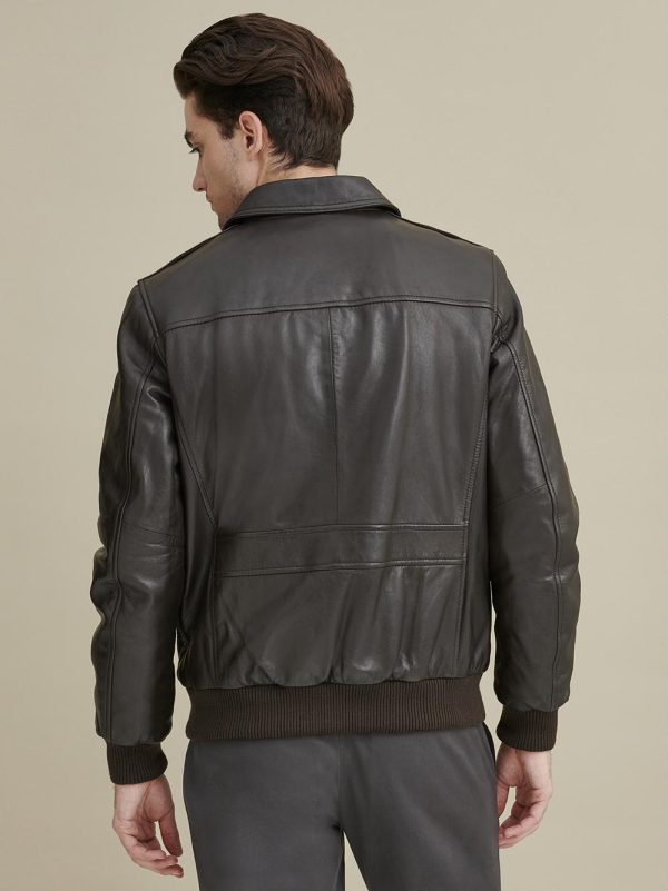Chris brown leather jacket for men - Image 3