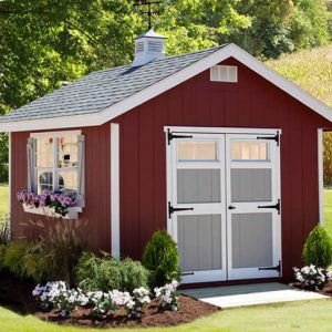 EZ-Fit Homestead 10×12 Wood Storage Shed Kit
