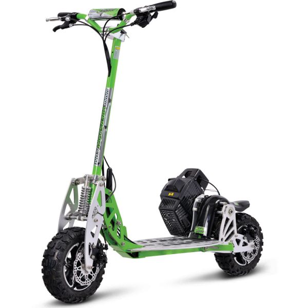 MotoTec/UberScoot 70x 2-Speed Gas Scooter Green - Image 3