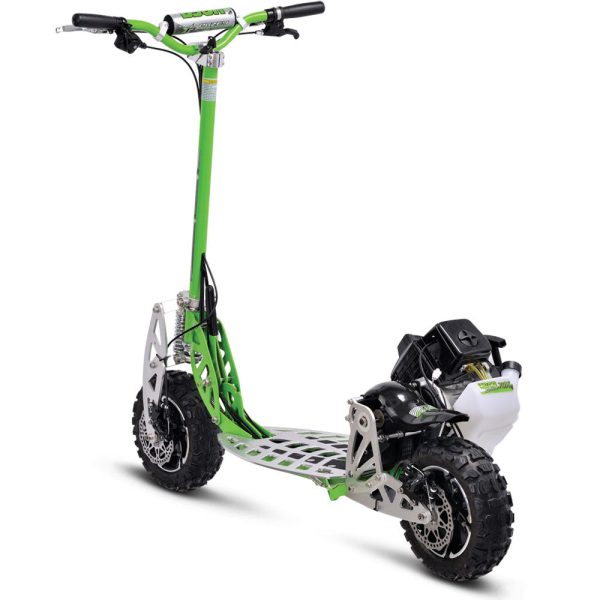 MotoTec/UberScoot 70x 2-Speed Gas Scooter Green - Image 4