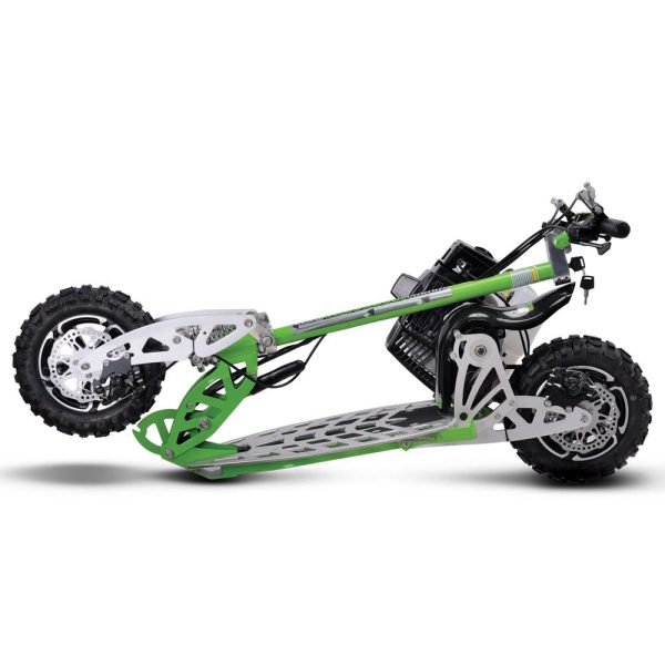 MotoTec/UberScoot 70x 2-Speed Gas Scooter Green - Image 5
