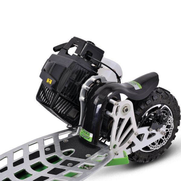 MotoTec/UberScoot 70x 2-Speed Gas Scooter Green - Image 7