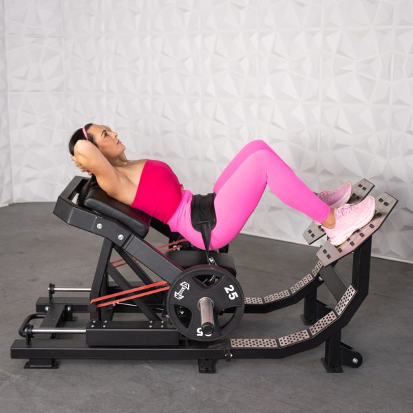 Excel Hip Thrust Glute Machine – Muscle D Fitness – Plate Loaded Hip Thrust – Band Compatable – Easily Adjustable - Image 2