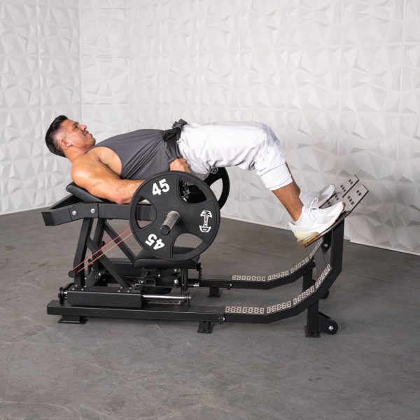 Excel Hip Thrust Glute Machine – Muscle D Fitness – Plate Loaded Hip Thrust – Band Compatable – Easily Adjustable - Image 8