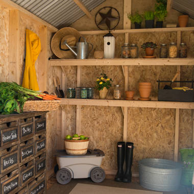 Handy Home Beachwood 8 ft. W x 12 ft. D Manufactured Wood Storage Shed - Image 4