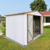 JUMMICO Garden 9 ft. W x 6 ft. D Metal Storage Shed - Image 5