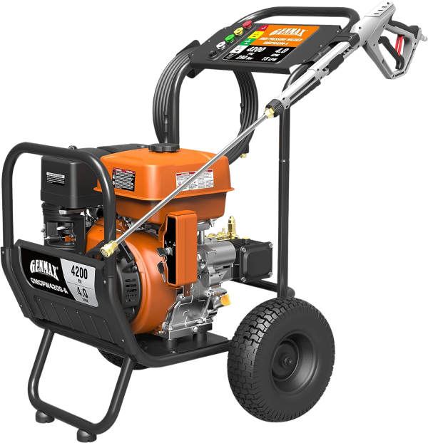 GENMAX GMGPW4200-A 4200 PSI and 4 GPM Gas Pressure Washer with Electric Start New