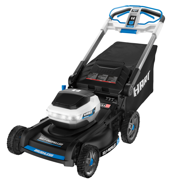 HART 40-Volt 21-inch Supercharge 3-in-1 Self-Propelled Mower Kit, (2) 6.0Ah Lithium-Ion Batteries