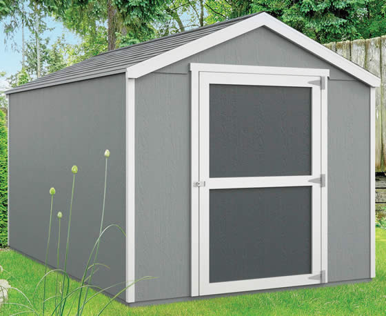 View of our Madera wood shed assembled